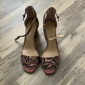 Vince Camuto Snake Skin Heels